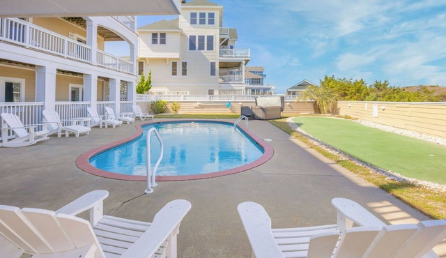 Premier Oceanfront Home w/Pool, Hot Tub, Elevator, Putting Green, Game Room