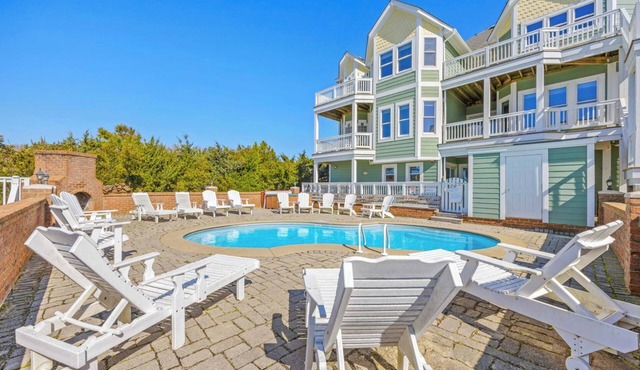 Premier Semi-Oceanfront Home w/Pool, Elevator, Hot Tub, Game Room, and Theater