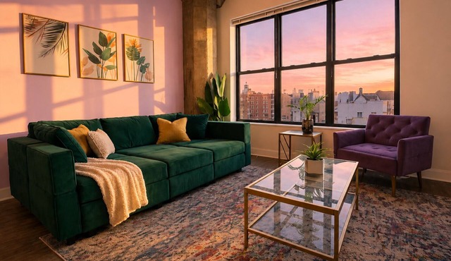 Premium 2BR Michigan Suite with Skyline Views Near McCormick Place & Lakefront