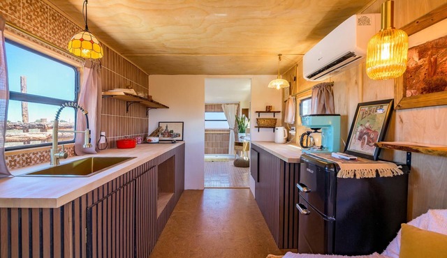 Premium Airstream with Private Hot Tub (Unit I) - ADA Accessible - 3 Person Premium Airstream - ADA Accessible