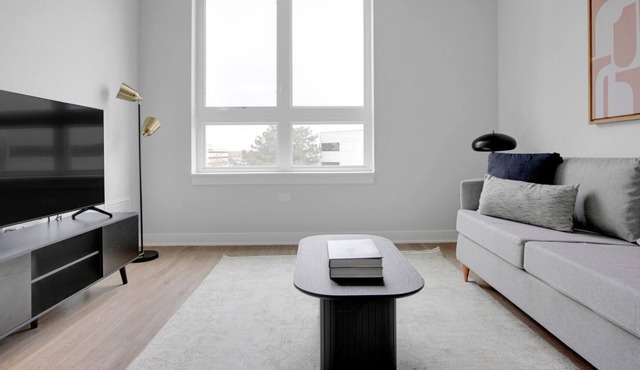 Premium Arlington Heights 1BR w/ Gym & W/D, near Metra, by Blueground
