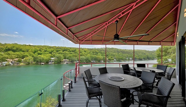 Premium Lake Austin Lakeside Bedrooms. 6 Hole Mini Golf Course and Waterfall