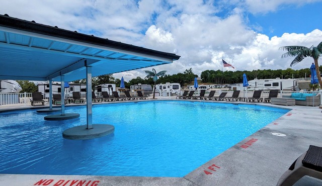 Premium Lakefront RV & Golf Cart Experience