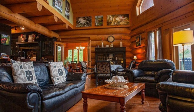 Prestigious chalet built exclusively using the Scandinavian log method. LONG TERM STAYS ONLY - 32 NIGHTS MINIMUM