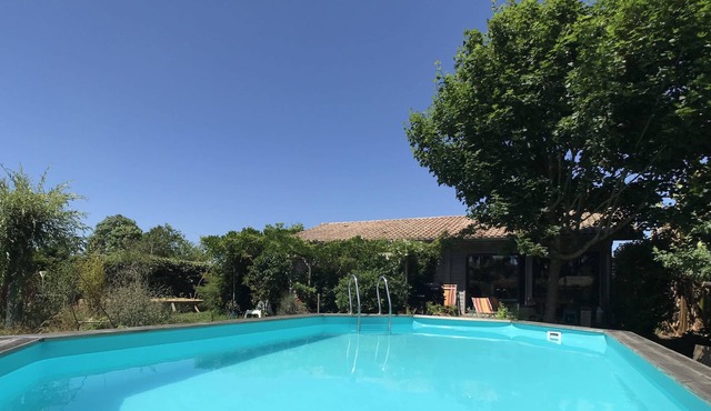 Pretty ecological wooden house