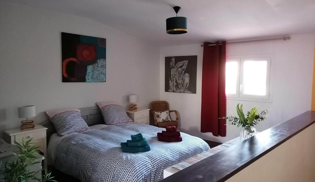 Pretty F 2 in Claira in the Pyrénées-Orientales at 5 minutes from the beaches