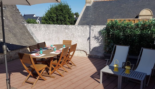 Pretty fisherman's house, 100 m from Keraude beach.