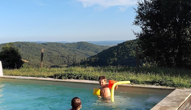 Pretty house in southern Ardèche with view, in Cévennes hamlet