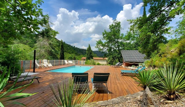 Pretty house w/all comforts, NEW heated saltwater pool, 6ac beautiful grounds