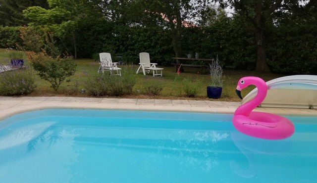 Pretty Landaise pool and private garden; Ocean 8 km/lake 2km/foret 200 m
