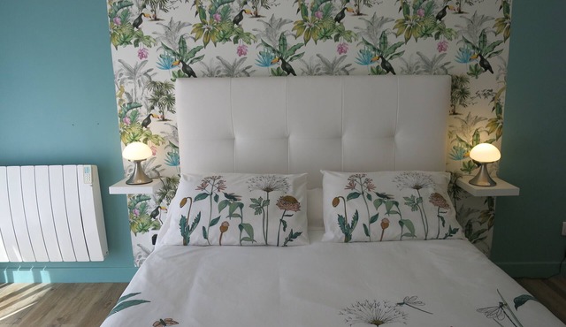 pretty little house with terrace and private parking on raised ground