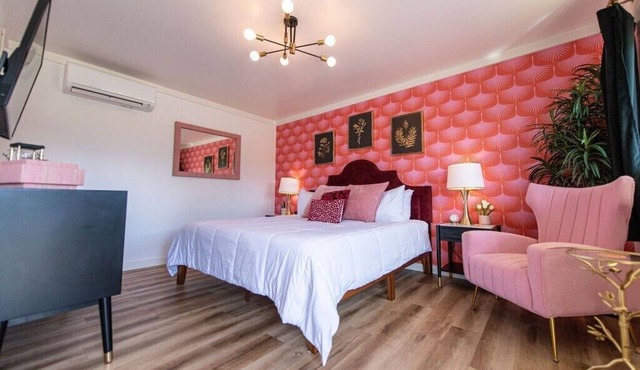 Pretty N Pink Room #5- 1960 Retro Motel
