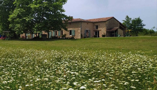 Pretty renovated stone farmhouse with swimming pool and large quiet garden
