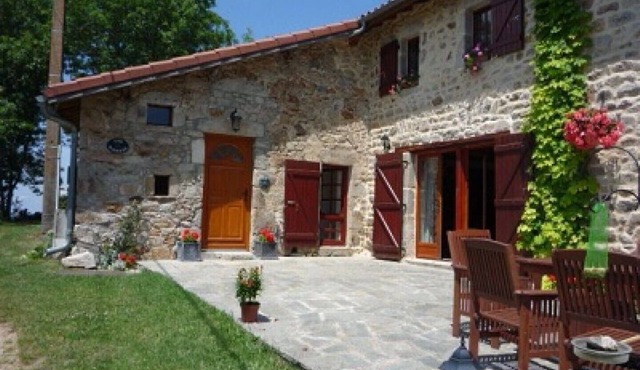 Pretty Stone House in the mountains of the Livrodoise Forez with beautiful views