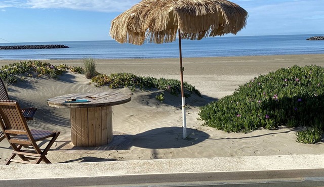 Pretty villa on a beautiful white sand beach