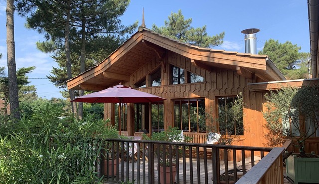 Pretty wooden villa in the heart of Cap Ferret in a green setting