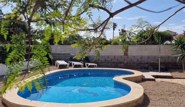 "Primavera"@MARISOL: 50m to the beach, private pool, A/C, WiFi, dog beach