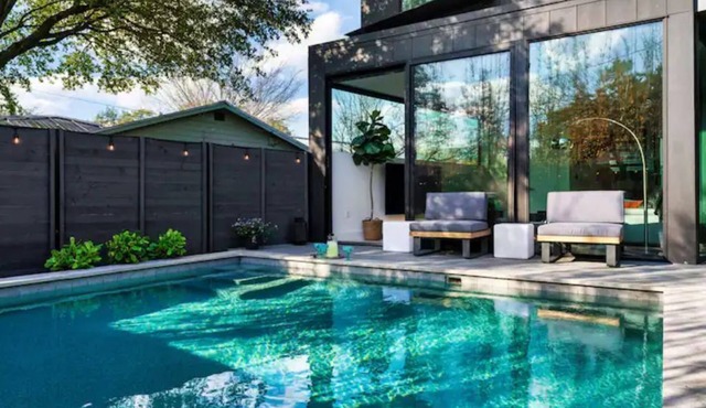 Prime Location! Private Pool Oasis, Luxe Amenities, Chefs Kitchen, Skyline Views