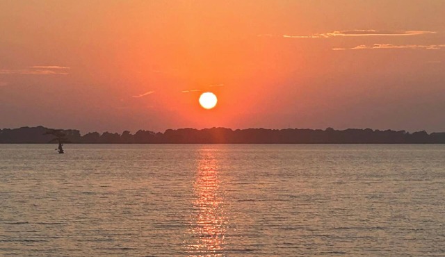 Pristine Lakefront Home has lots of space and amazing views.