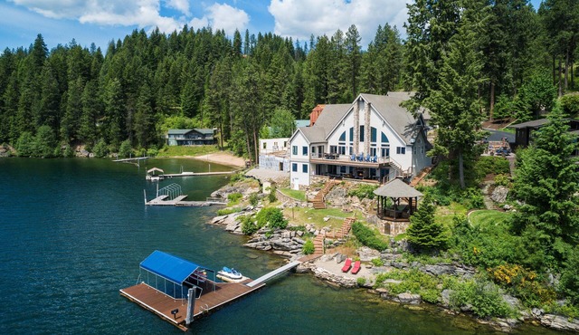 Pristine waterfront estate on Lake Coeur d'Alene