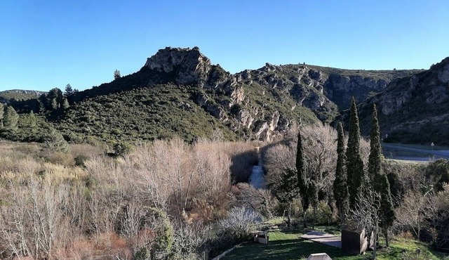 Private River Swimming with stunning views and hot tub