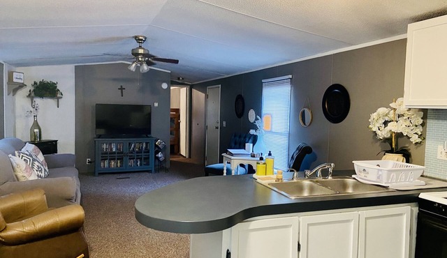 Private 2 bedroom home on nearly 8 acres. Sits within 15 minutes of 3 lakes.