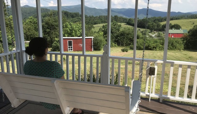 Private 3 bedroom, 2.5 bath home on 2 acres overlooking the Blue Ridge Mountains