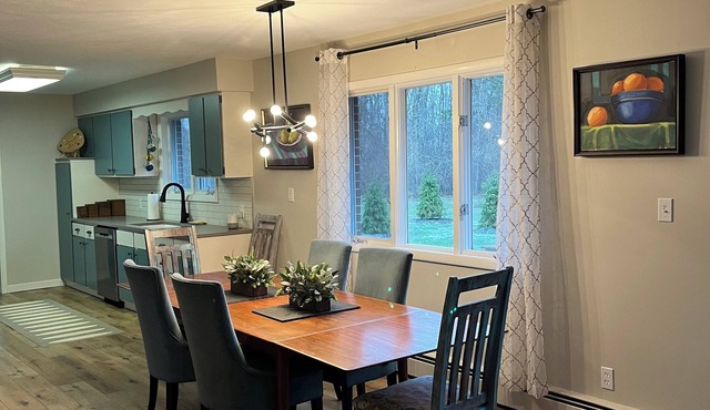 Private 4 bedroom home in Bridgman offers a cozy retreat & best of town life.