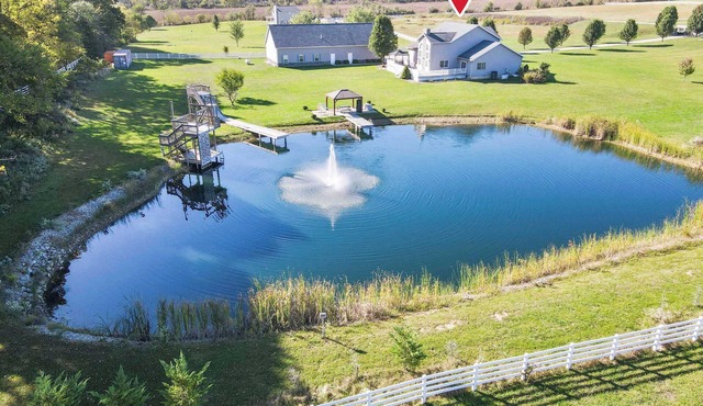 Private 9-Acre Retreat w/Pond, arcade & gym