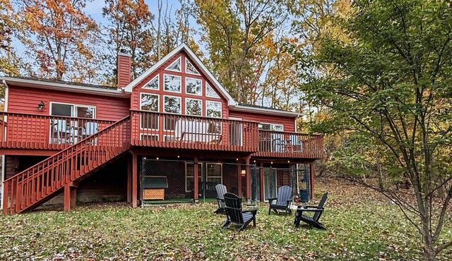 Private A-Frame Near Harpers Ferry - Sauna, Fire Pit, 3BR/3BA, Pet-Friendly