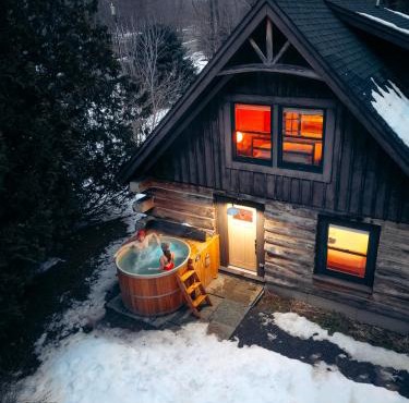 Private Adirondack Log Cabin, Hot Tub, Sauna & Swimming Hole, near Whiteface