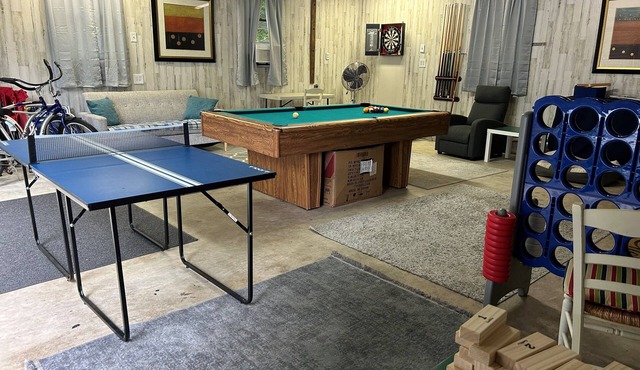 Private and pet-friendly, with game room and upgraded kitchen