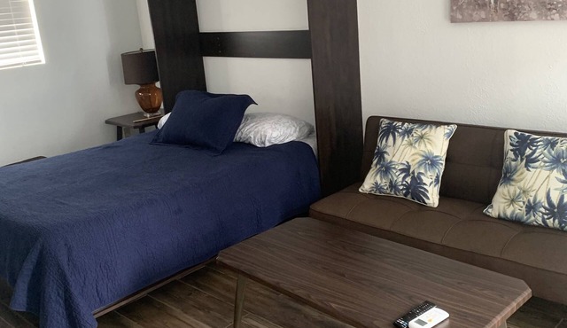 Private and quiet, cozy spot for a getaway. Close to beaches and freeway access