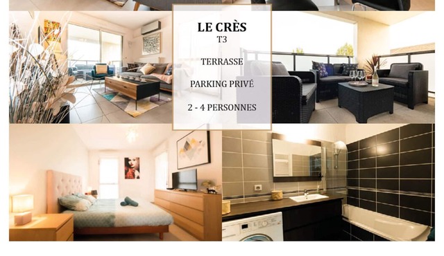 Private apartment - Terrace - Near Montpellier