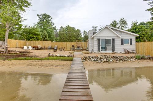 Private Beach and Dock Little Traverse Lake Cottage