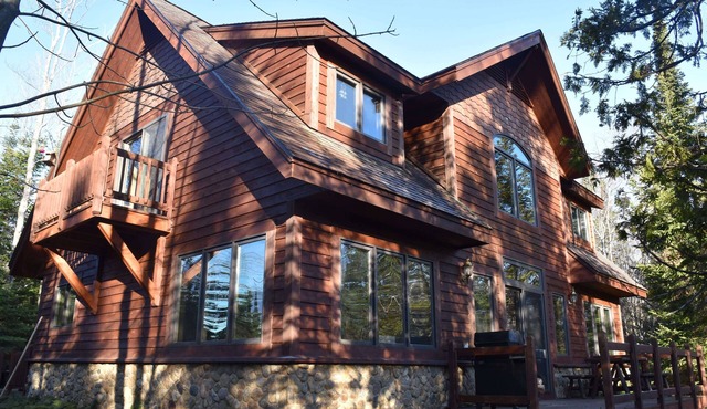 Private beach and nature preserve on Lake Superior and Mineral River.