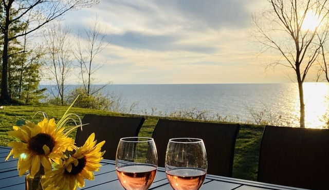 🌅Private Beach! Stunning Views! Firepit! Lake Michigan Paradise! ⛵️