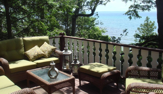 Private Beachfront Lake Michigan Retreat with Golden Sunsets- Sleeps 8