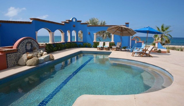 Private Beachfront House with Heated Pool in Quaint Coastal Town