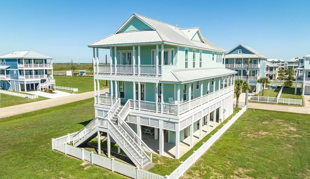 Private Beachside Village Home w/Elevator, 2 Living Areas, 3 Decks + Patio