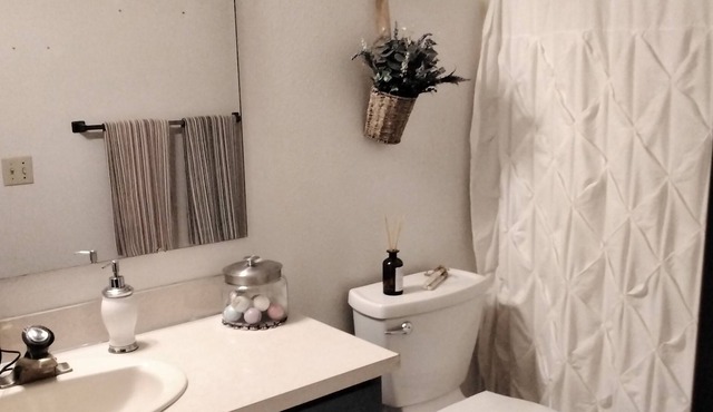 Private bedroom/bathroom with full house access. 2 blocks from shops/restaurants