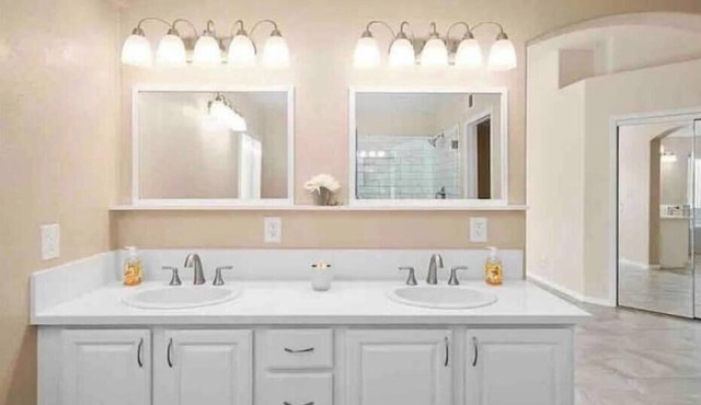 Private bedroom with en suite bathroom