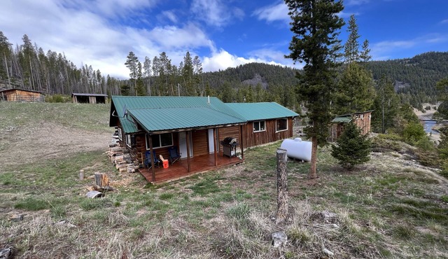 Private cabin bordering national forest