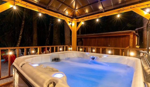 Private Cabin - HOT TUB, A/C, EV charger near Mt Rainier, Ashford WA