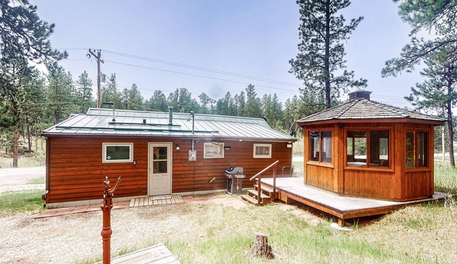 Private cabin near outdoor recreation with RV pad and hook ups - gas grill & W/D