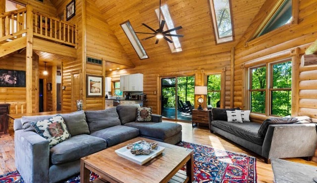 Private Cabin w/Hot Tub, Fire Pit & River Views | WAYA's Den