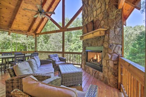 Private Cabin with Furnished Porch on Less Than 3 Acres!