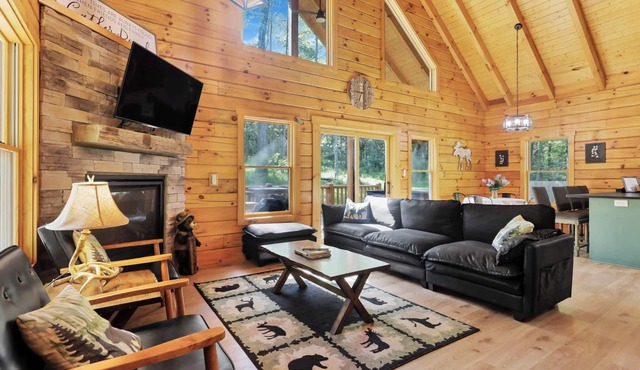 Private Cabin with Hot Tub, Massage Chair, Pool, TT & Arcade Games