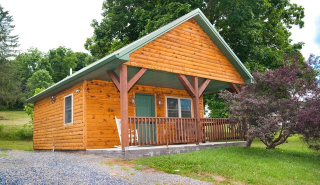 Private cabin with two double beds (sleep 4)