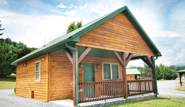 Private cabin with two full beds. ADA accessible.